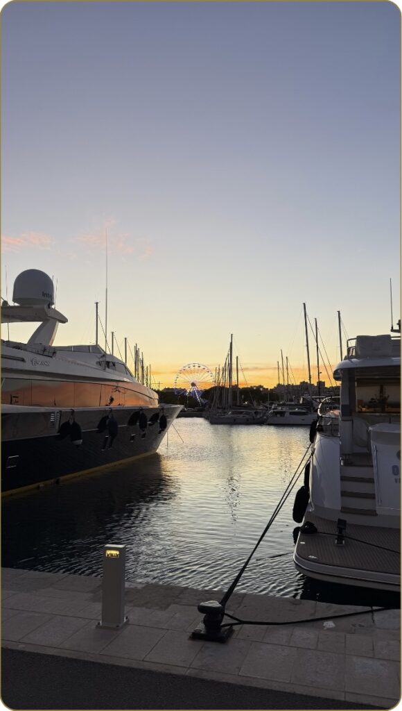 massage sur yacht au Port Vauban à Antibes